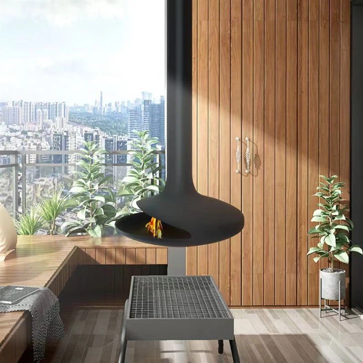 European Suspended Modern Fireplace