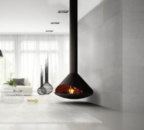 Hanging Suspended Wood Burning Fireplace