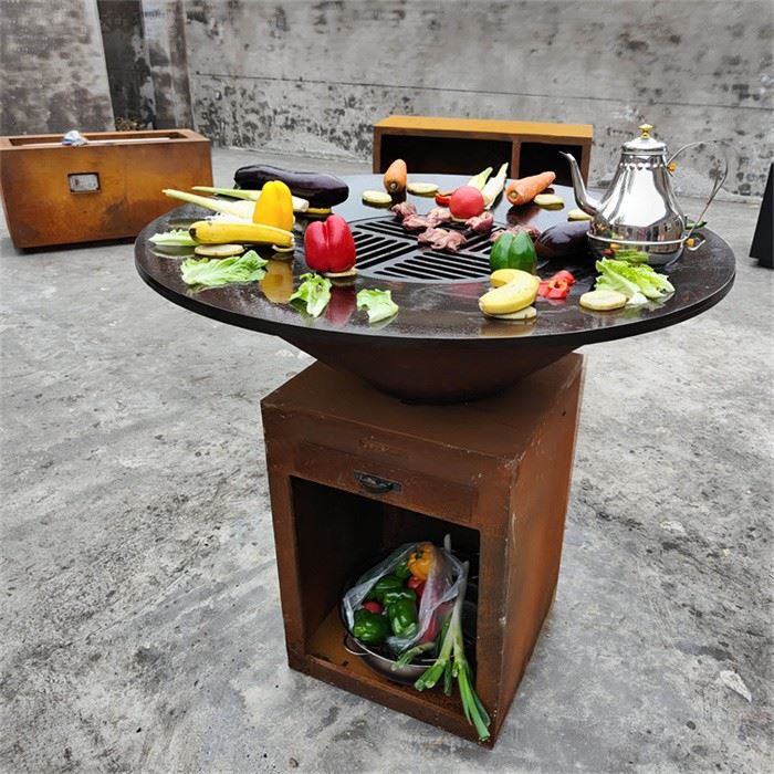 Modern Wood Burning Barbecue Grills