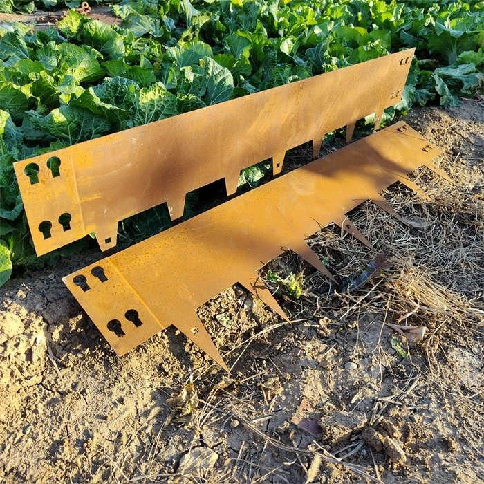 Rusty Outdoor Corten Steel Fence