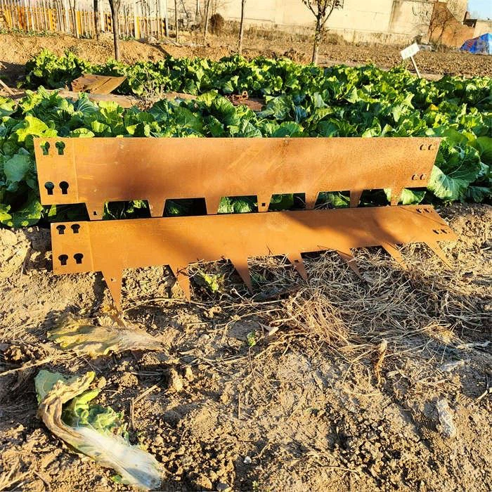 Rusty Outdoor Corten Steel Fence