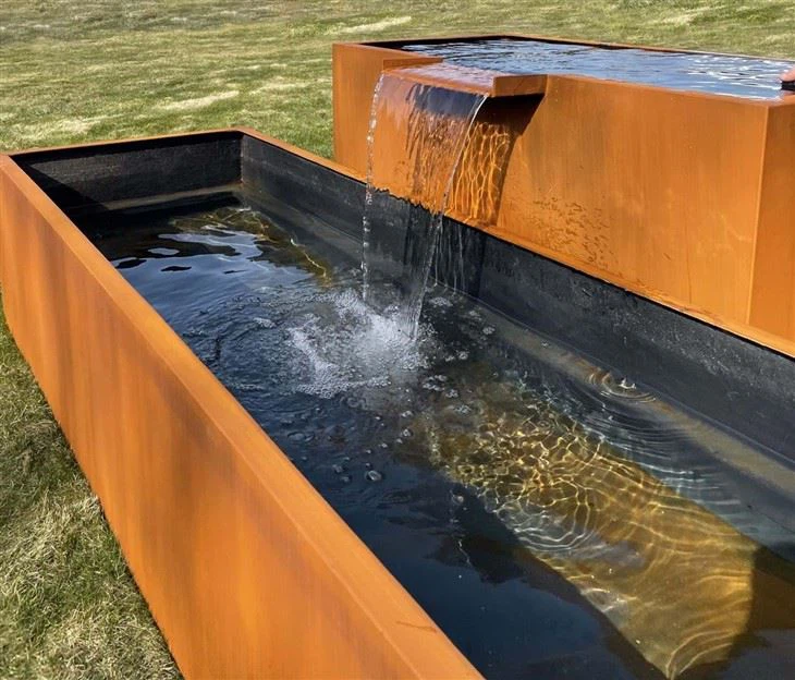 Corten Rustic Water Fountain