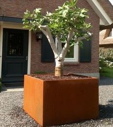 Outdoor Corten Steel Planter Box Stainless Steel Flower Pot