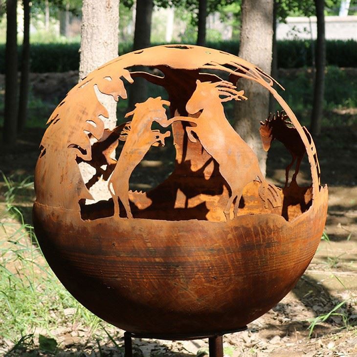Spherical Fire Pit With Customized Design